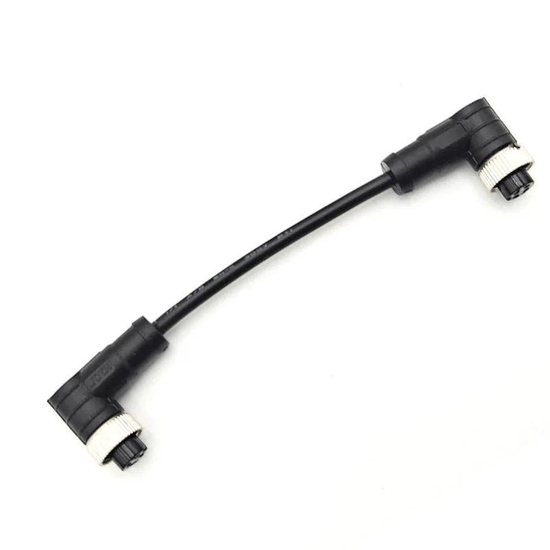 GX12 2 3 4 5 6 Pin Aviation Connector Cable Straight Elbow Male Female Molded Plug Wire 1/3/5 Meters Waterproof Extension Line