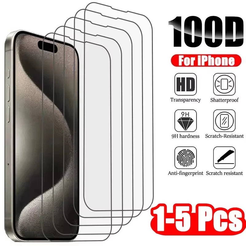 1-5 szt. szkła hartowanego do iPhone 18 16 15 14 13 12 11 Pro Max, folia ochronna na ekran do iPhone Air 16e 7 8 SE X XS XR — 2