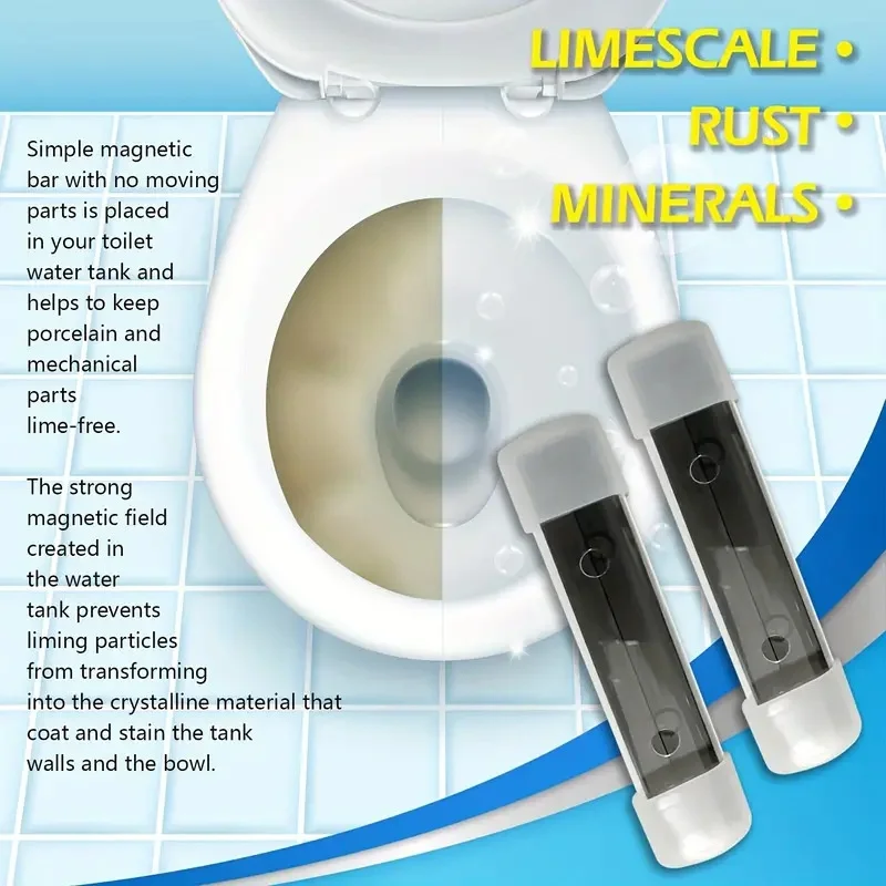 2pcs Magnetic Toilet Bowl Cleaner Toilet Magnets Long-Lasting Magnetic Toilet Cleaning Magnets For Bathroom Supplies #1