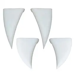 Halloween Car Decor 3D Vampire Fangs Car Teeth White Devil Horns Bumper Decor Waterproof Halloween Car Fangs for Truck or SUV