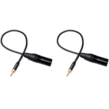 Sennheiser 마이크용 오디오 수 플러그, 소니 D12, D21 용 어댑터 케이블, 내부 스레드 포함, 3 핀 XLR 수, 3.5mm 