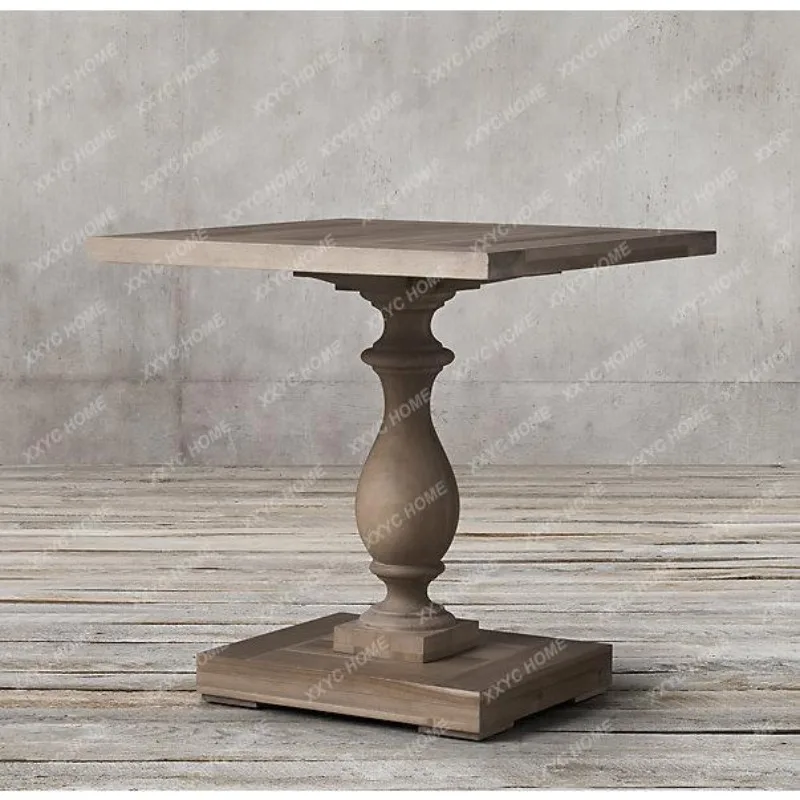 XXAll Solid Wood Living Room Coffee Table  Corner Table  Country Vintage Furniture Oak Coffee Table