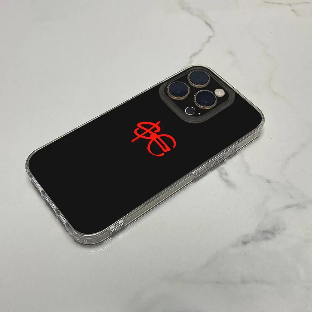 حافظة هاتف S-Sfera 15 Piani X2VR E-Ebbasta لهاتف iPhone 16,15,14,13,12,11 Plus,Pro,Max,XR,XS,Plus,E,SE4,غطاء شفاف صغير #6