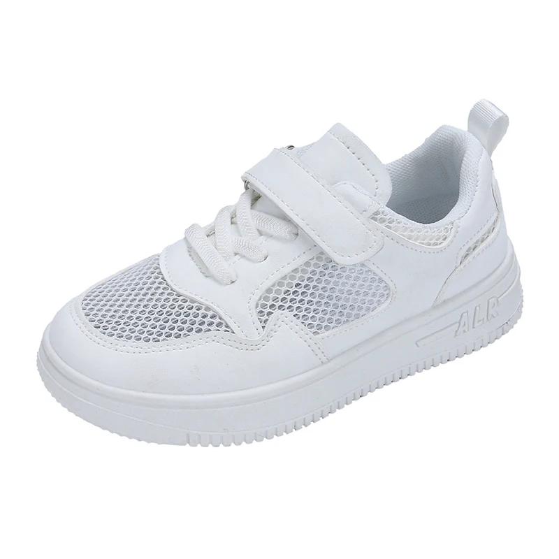 Children\'s Little White Shoes 2024 Summer New Boys and Girls Sports Shoes Breathable Casual Mesh Baby Board Shoes YL-K56