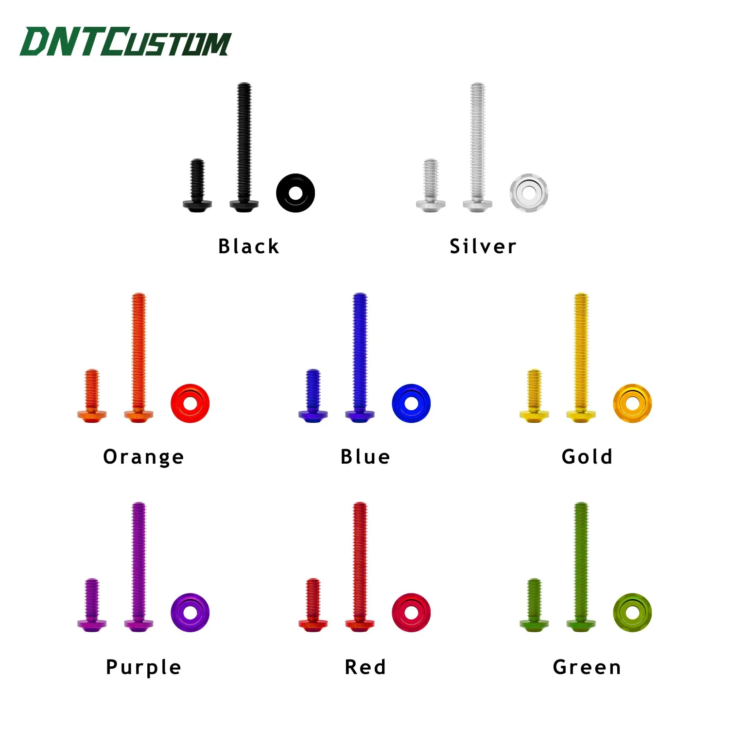

DNTCUSTOM Colored CNC Windshield Bolts Windscreen Screws for Harley Street Glide Ultra Limited 2014-2023