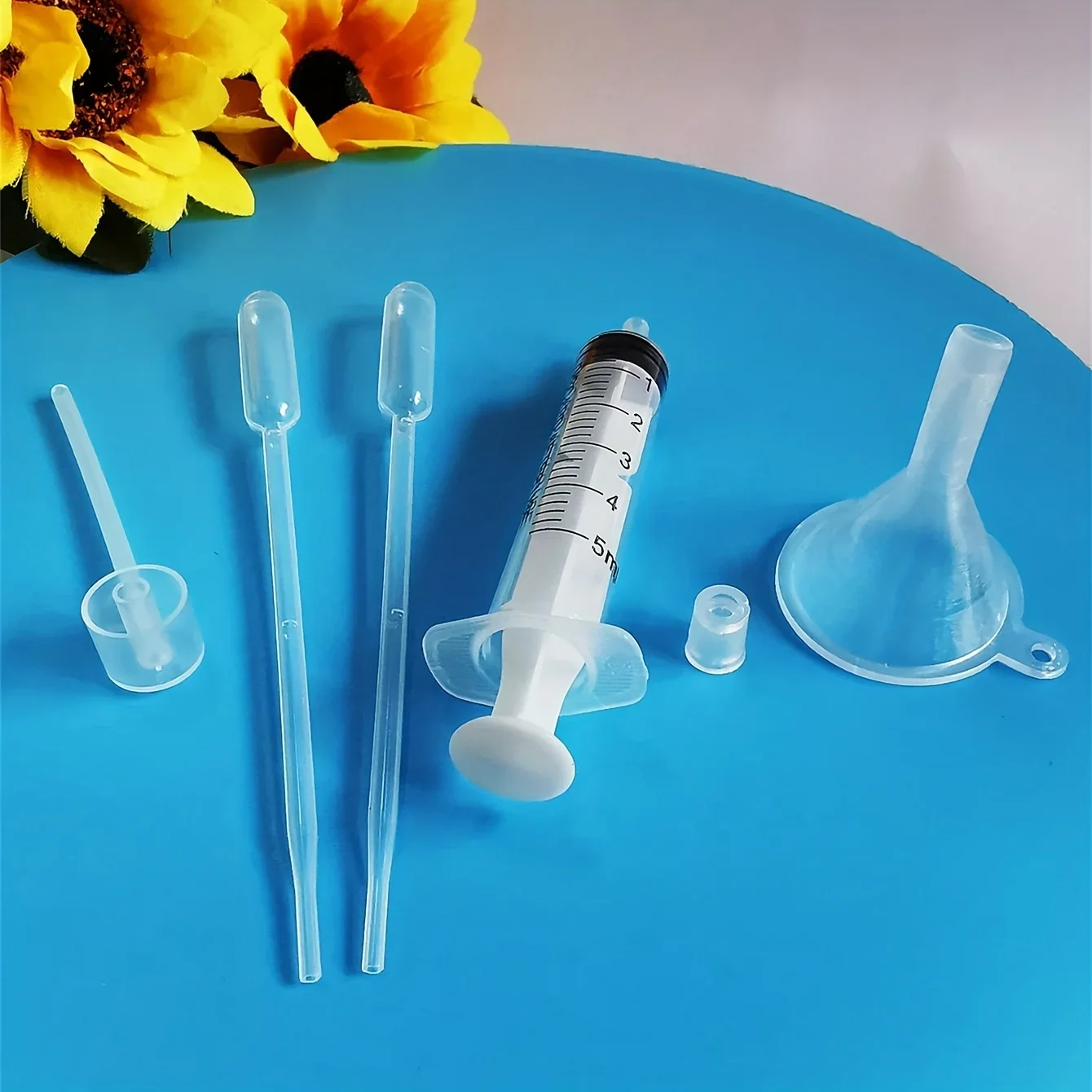 0.5ML Dropper Pp Perfume Dispensing Mini Funnel Perfume Dispenser Dispenser Press Spring Dropper