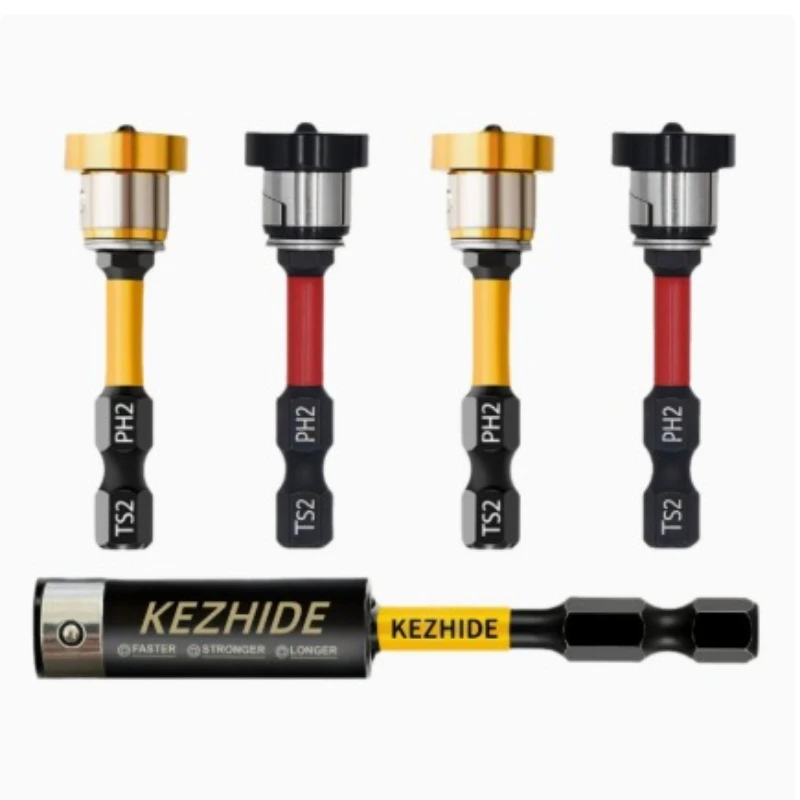 Adjustable gasket magnetic screwdriver head PH2 Positioning Bit 1/4 Inch Hex Shank for Drywall Plasterboard Screw Installation
