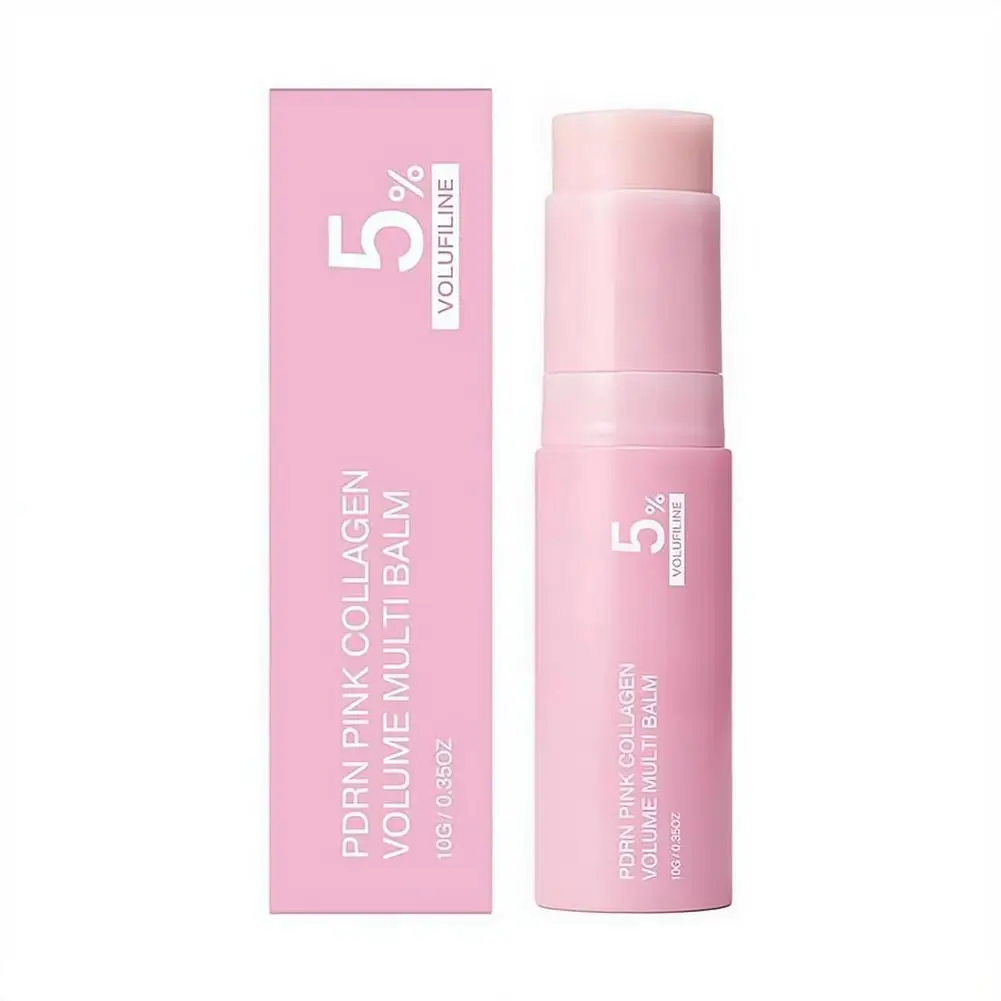 10 g Pink Volufiline Essence Stick, straffender, feuchtigkeitsspendender Mehrzweckbalsam für Gesicht, Lippen, glättende, feuchtigkeitsspendende Hautpflege-Tools, 1/3/5 Stück – Detail 1