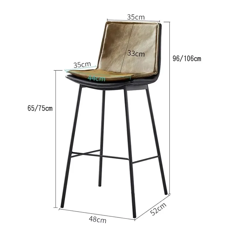 럭셔리 홈 바 스툴, 미니멀리스트 편안한 바 스툴 하이 퀄리티, 북유럽 아름다운 바 가구