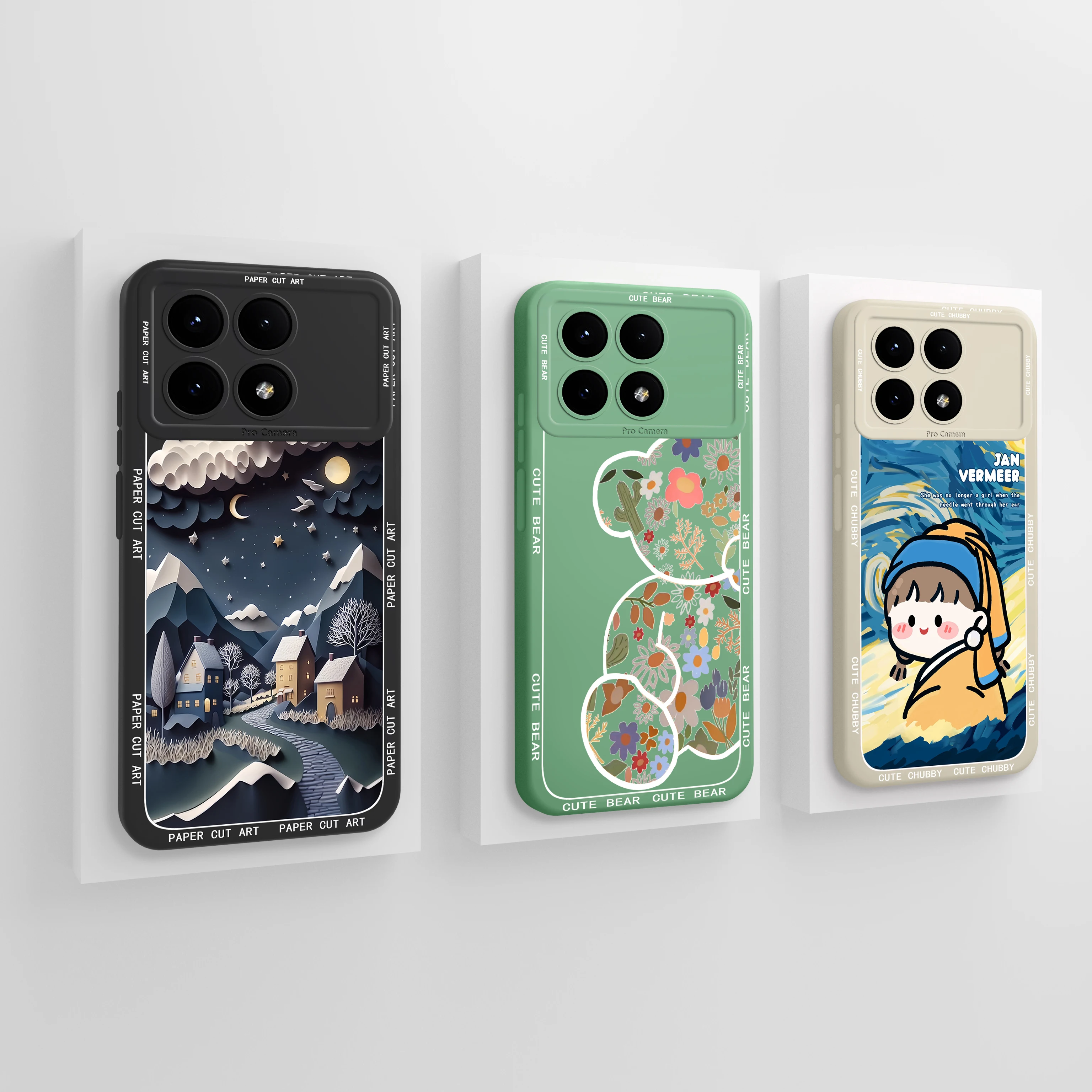 For Xiaomi Poco X6 PRO 5G Phone Case Cat Paw Fundas Floral Coque Liquid Soft Silicone Back Cover For PocoX6 PRO Cases Carcas image 6