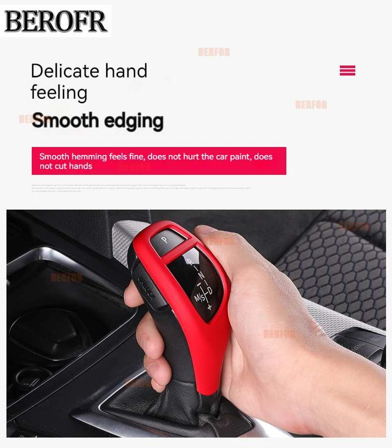 LHD For BMW 1 2 3 4 5 series X2 X3 X5 320gt F30 F10 F32 F25 F15 F16 ABS Car Gear Shift Knob Trim Cover Protective Stickers
