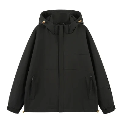 

Bla Gorpcore Men's Jaet Outdoor Climbing Coat Hooded Zipper Closure Breathable Casual Workwear Faion Spring Autumn