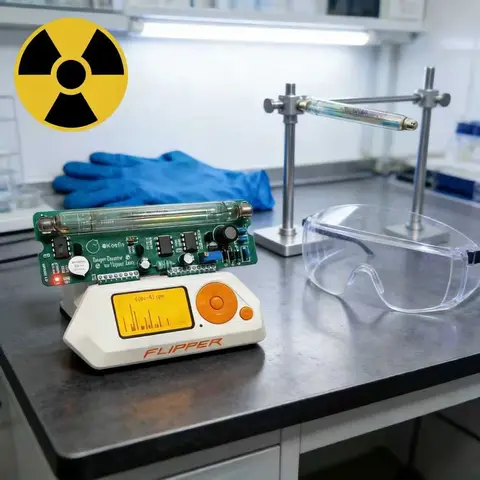 For Flipper Multiboard Expansion Board Zero Geiger Counter Module Portable Beta Gamma Nuclear Radiation Detector DIY Assembled