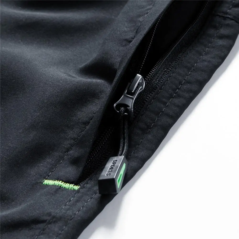 Long Shorts Men Board Quick Dry Zipper Pockets Elastane Bermuda Male Thin Lightweight Stretch Elastic Mens Shorts Summer