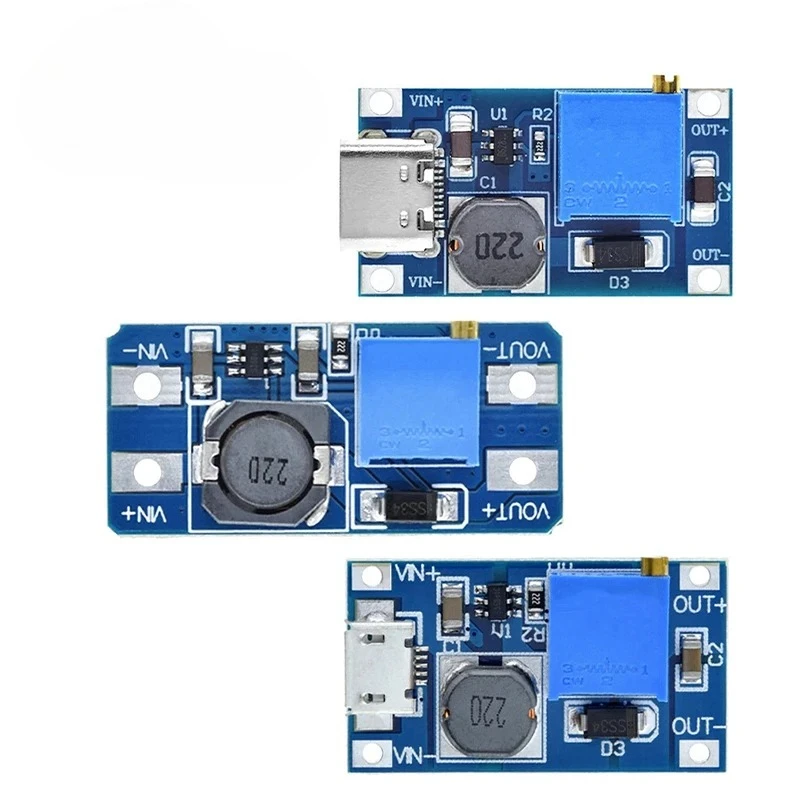1/5pcs MT3608 DC-DC Step Up Converter Booster Power Supply Module Boost Step-up Board MAX Output 28V 2A