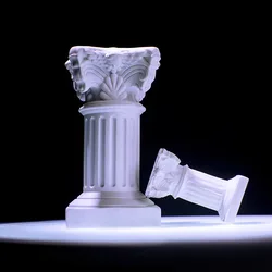 European Style Artificial Roman Columns 12.5cm Sculpture for INS Photo Photography Props Decoration Shoot Background fotografia