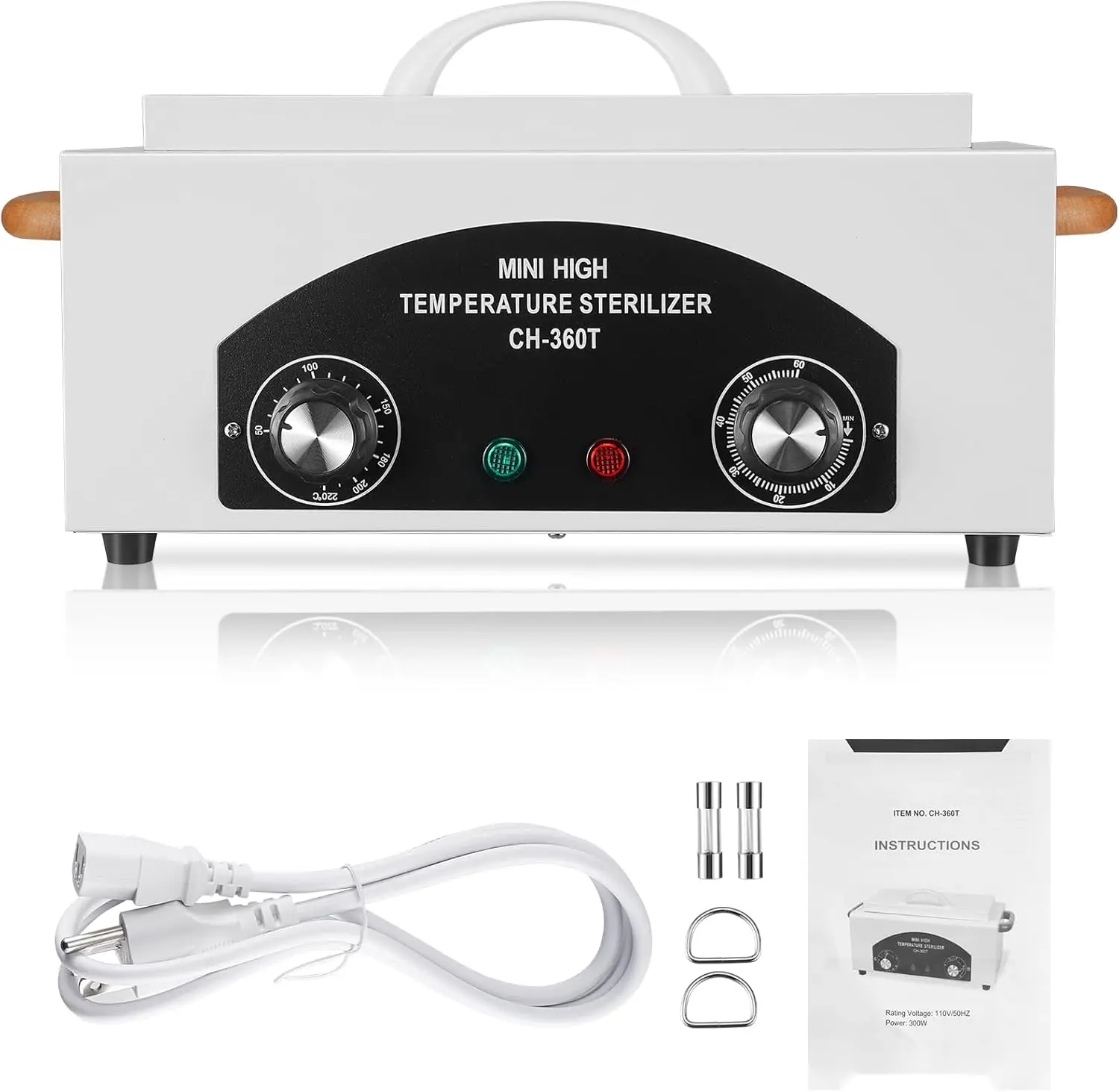

Dry Heat Sterilizer 1.5L 110V 300W for Nail & Dental Tools with Timer