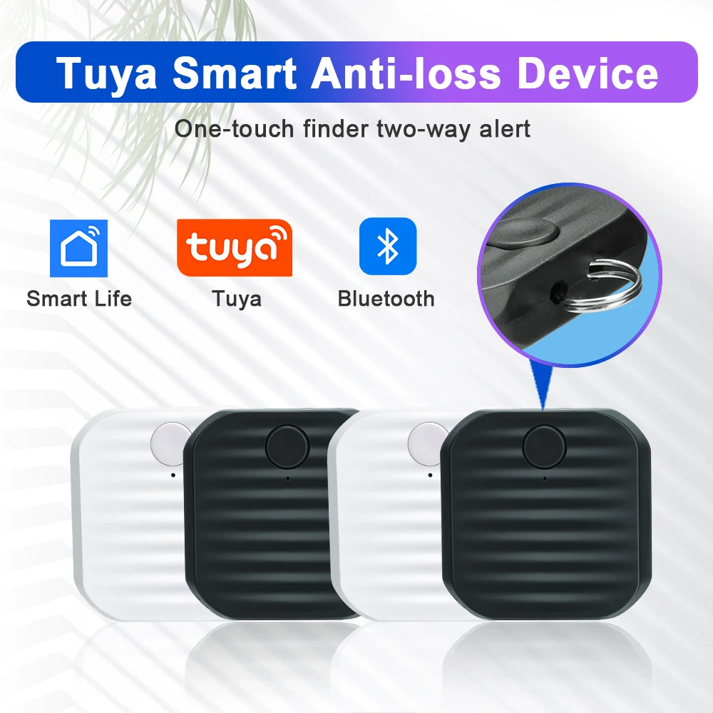 Hollarm Smart Bluetooth Anti-loss Device Tuya Mini Locate Tracker Anti Loss Device Key Finder For Pet Child Elderly Finder