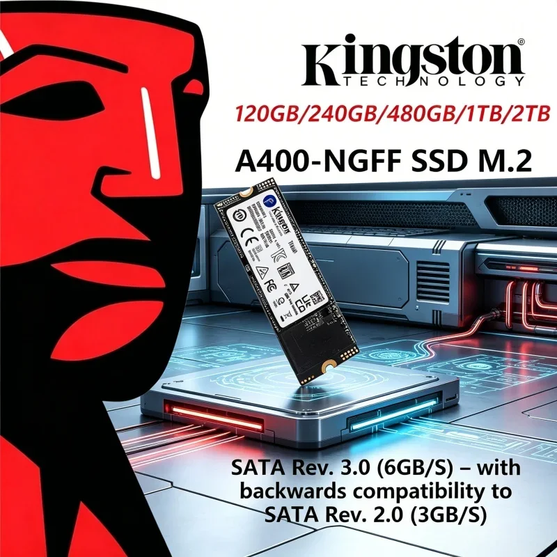 Kingston A400-NGFF M.2 2280 SATA SSD 120G 240G 480G 1TB 2TB Internal Solid State Drive NGFF Hard Disk For Laptop Desktop PC