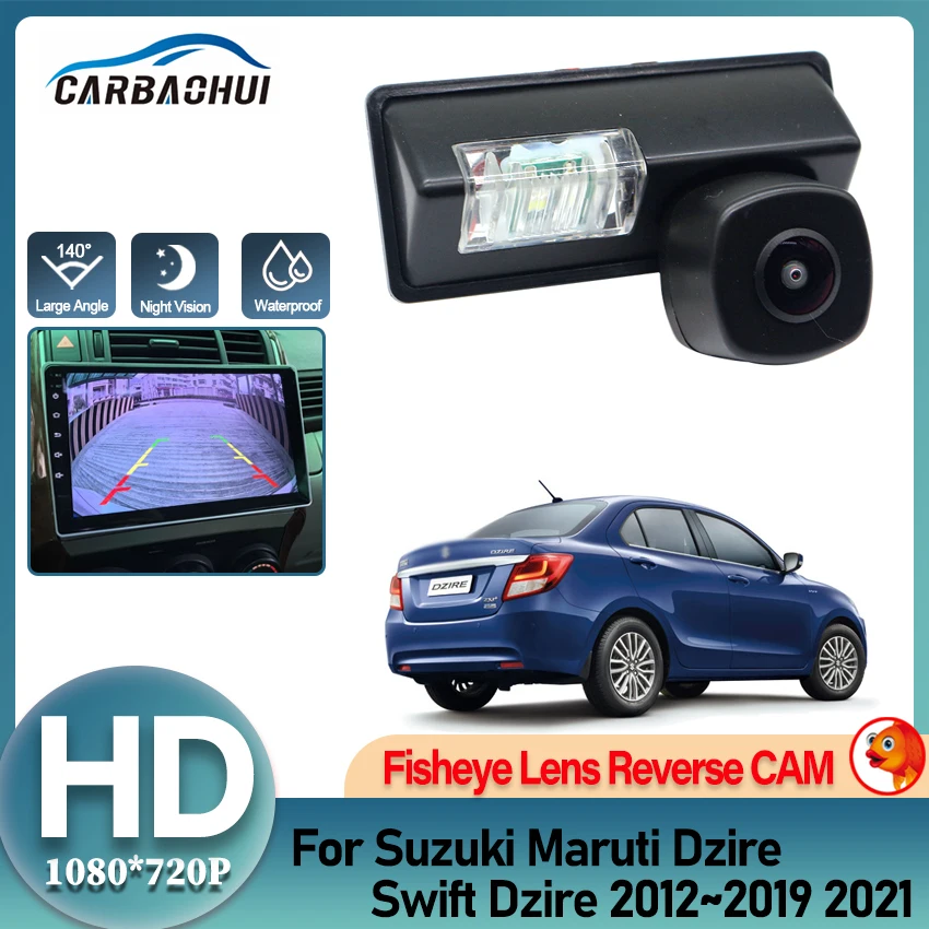 Rear View Camera For Suzuki Maruti Dzire Swift Dzire 2012~2018 2019 2021 CCD HD Night Vision Reverse Parking Backup Camera
