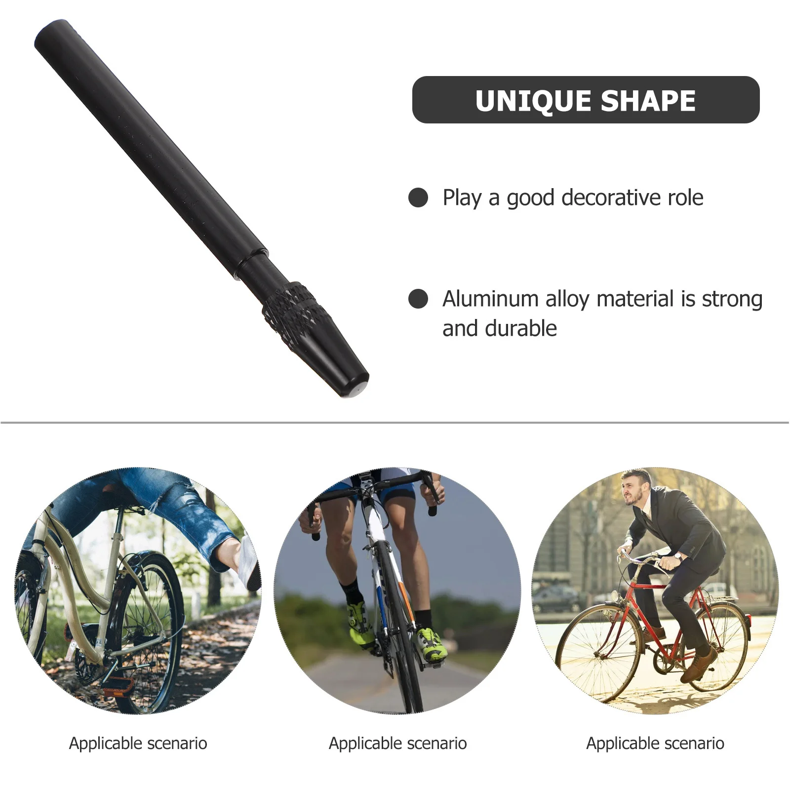 

Bike Inner Tube Valve Stems Extended High Hardness Aluminum Alloy Corrosion Resistant Suitable for Bicycle Tubeless Valves Tire