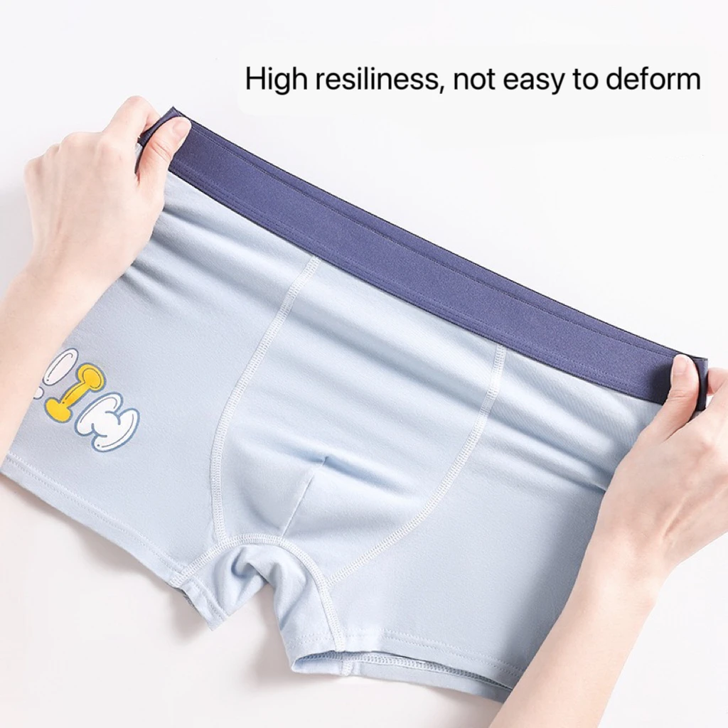 4 Pcs/Lot Teens Boys Underwear Cotton Panties Teenage Underpants Breathable Kids Shorts Boy Boxer Brief Young Soft Bottom Panty