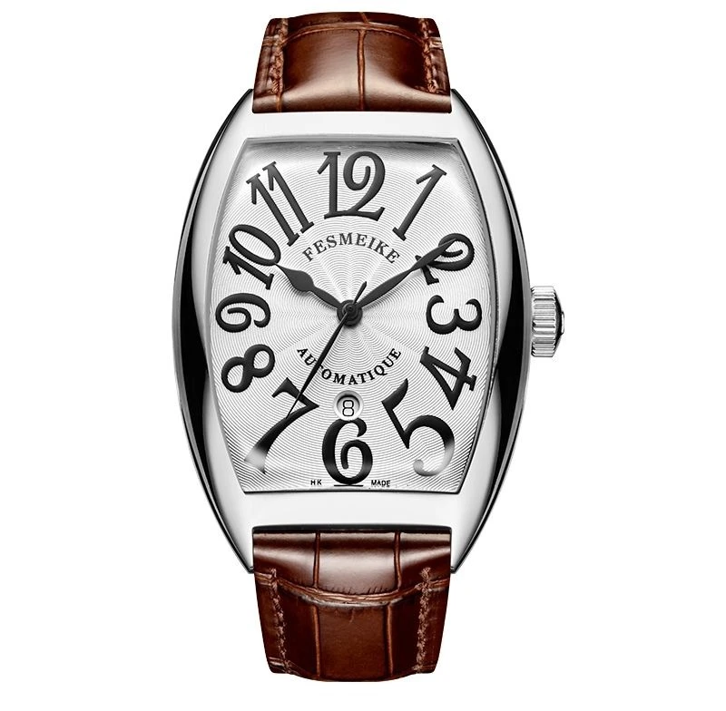 Mechanical men's watch square automatic personality atmosphere high matching version swimming waterproof large font same style