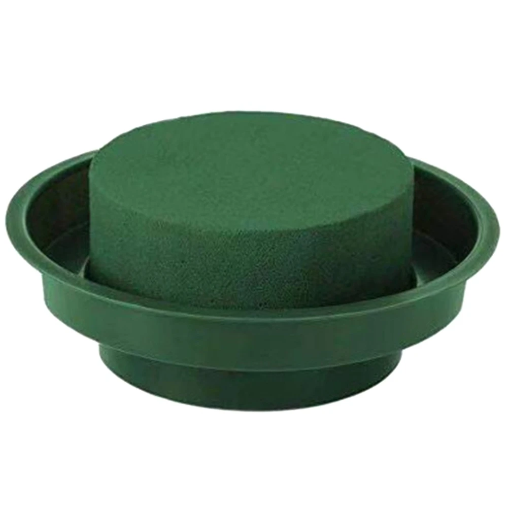 Fleur artisanale pour allée de mariage, mousse florale verte, absorbant l'eau, maison, jardin, garde les nuits en brique fraîche, rond, bricolage, 8 pièces