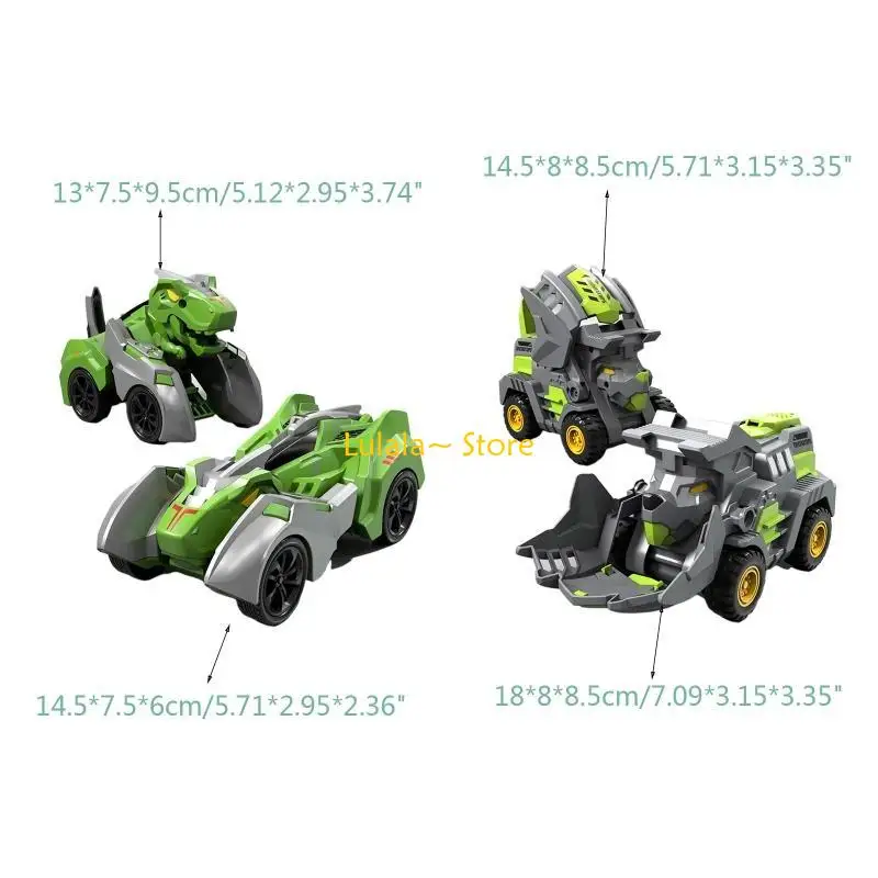 Y4QA-modelo dinosaurio deformable, coche juguete para niños, regalo, conducción automática, juguetes para niños pequeños