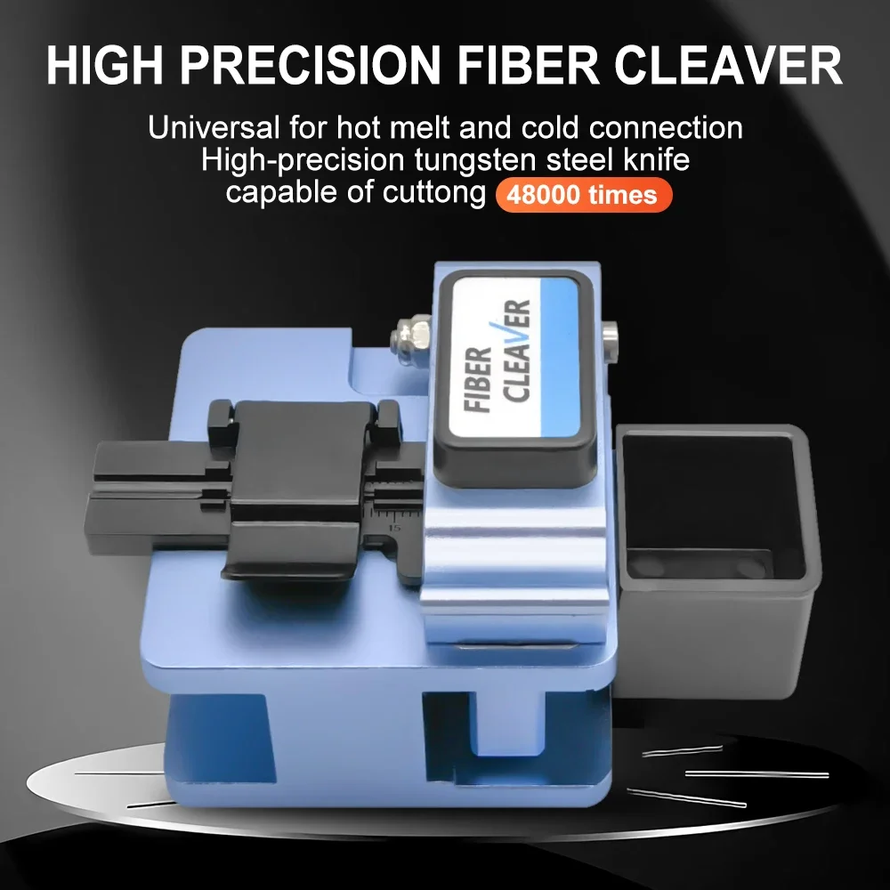 TM-21 Small Size Fiber Cleaver High Precision Cutting Angle Small Accurate for Precision Cutting Single Core Fiber Tool FTTH