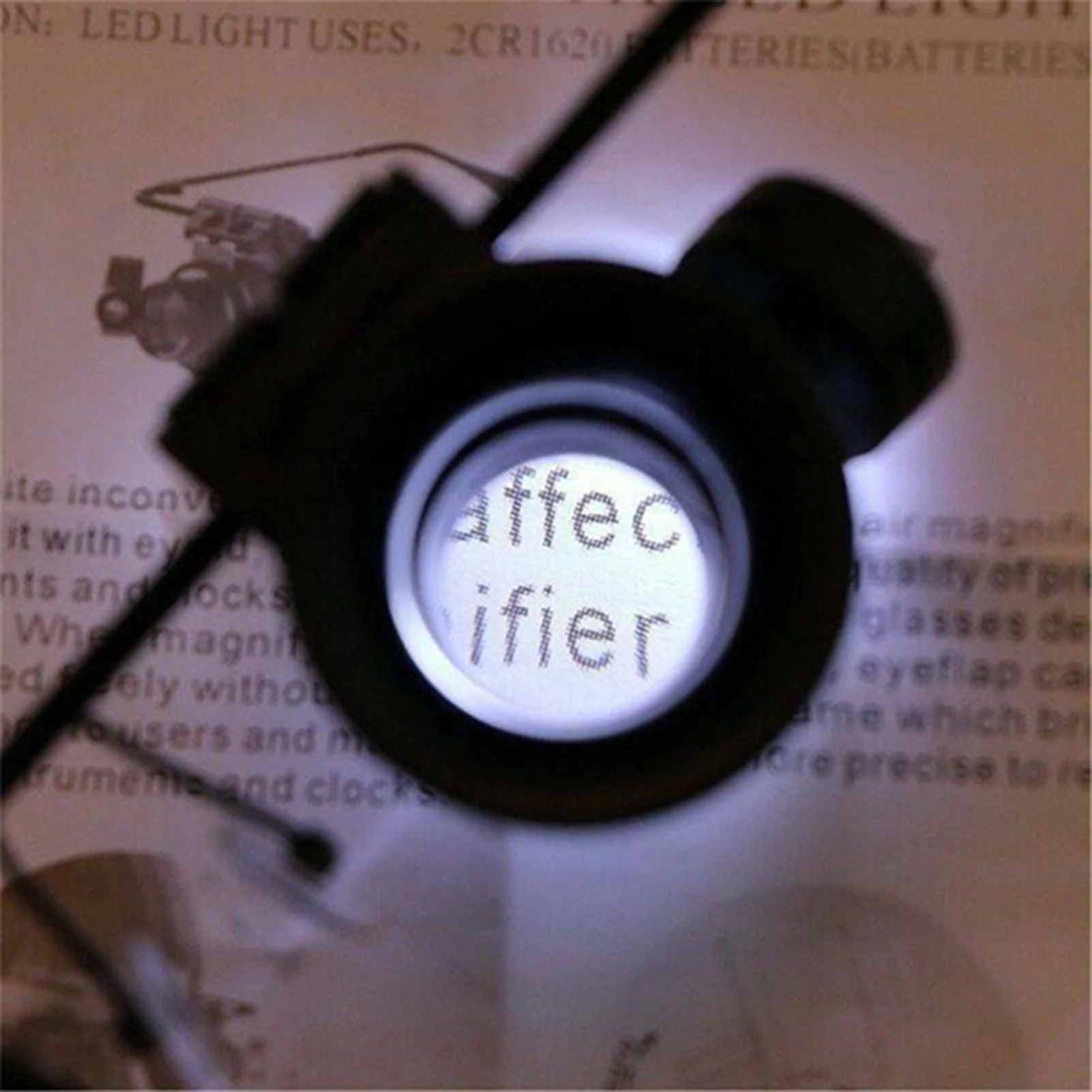 LED Light Eye Magnifying Glasses Eyewear Miniature Magnifying Glass  Suitable for Close Work Reading