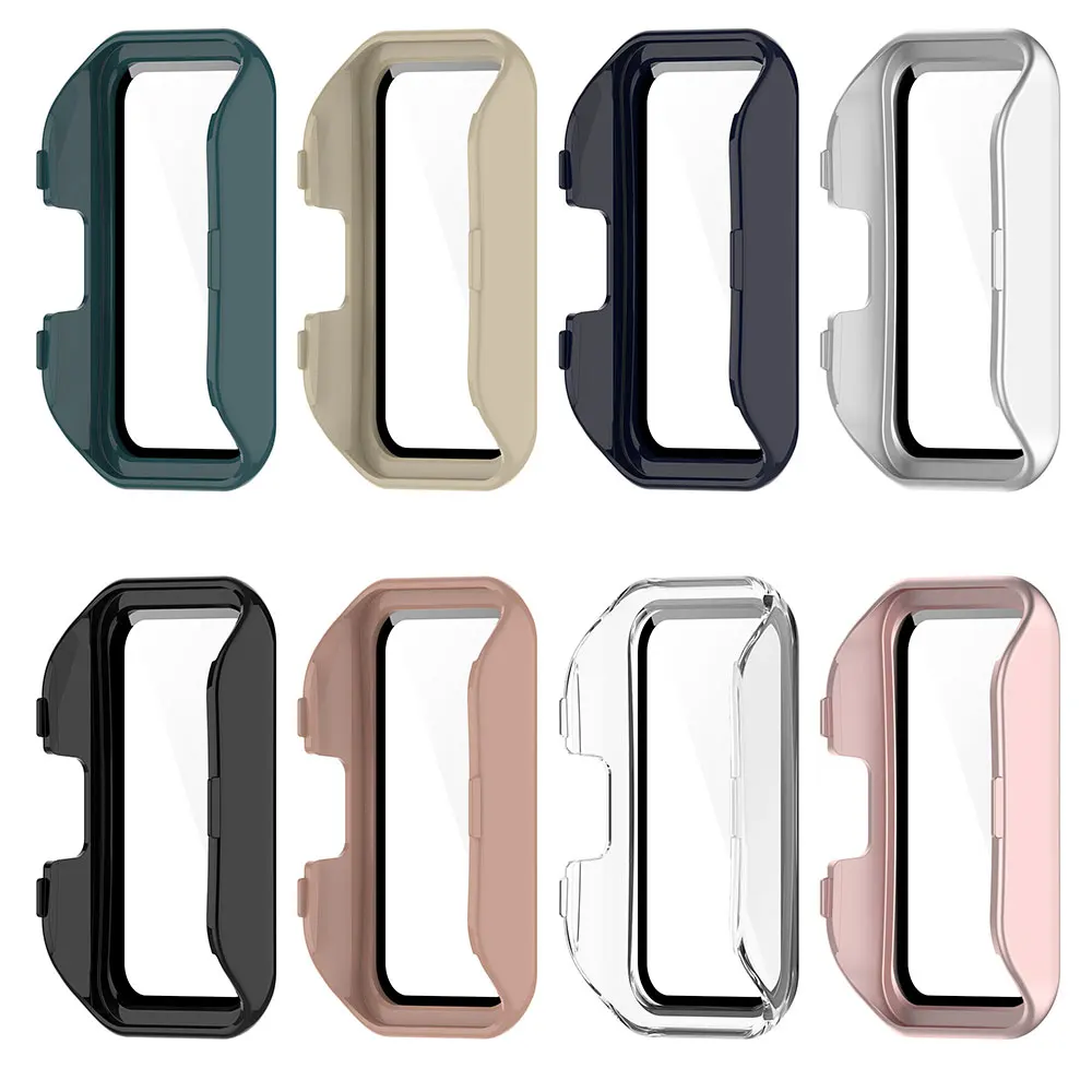 PC ケース Huawei 社バンド 9 8 強化ガラススクリーンプロテクタースマートバンドバンパーフレーム保護カバー Huawei 社 Band9 Band8 ケース