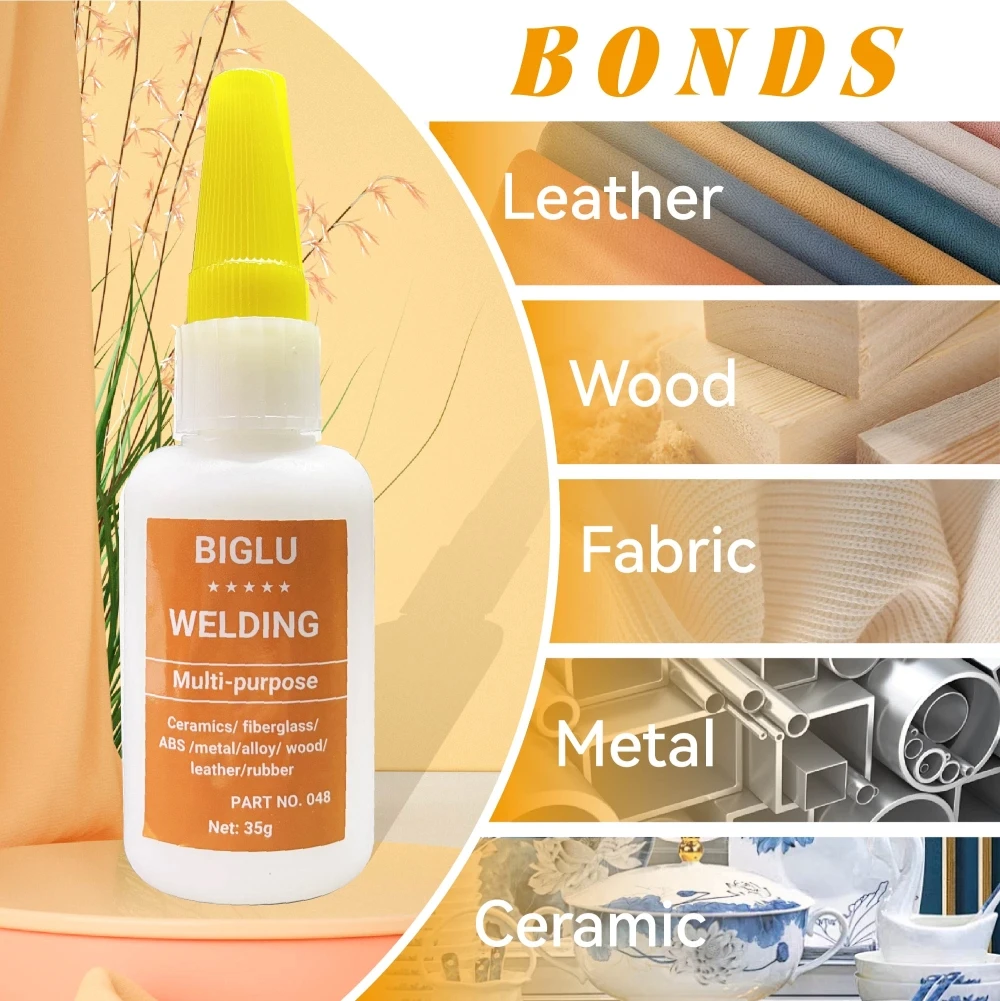 BIGLU Welding Super Glue Wide Usage Range Plastic Wood Metal Rubber Tire Shoes Repair Strong Soldering Adhesive 10g / 35g