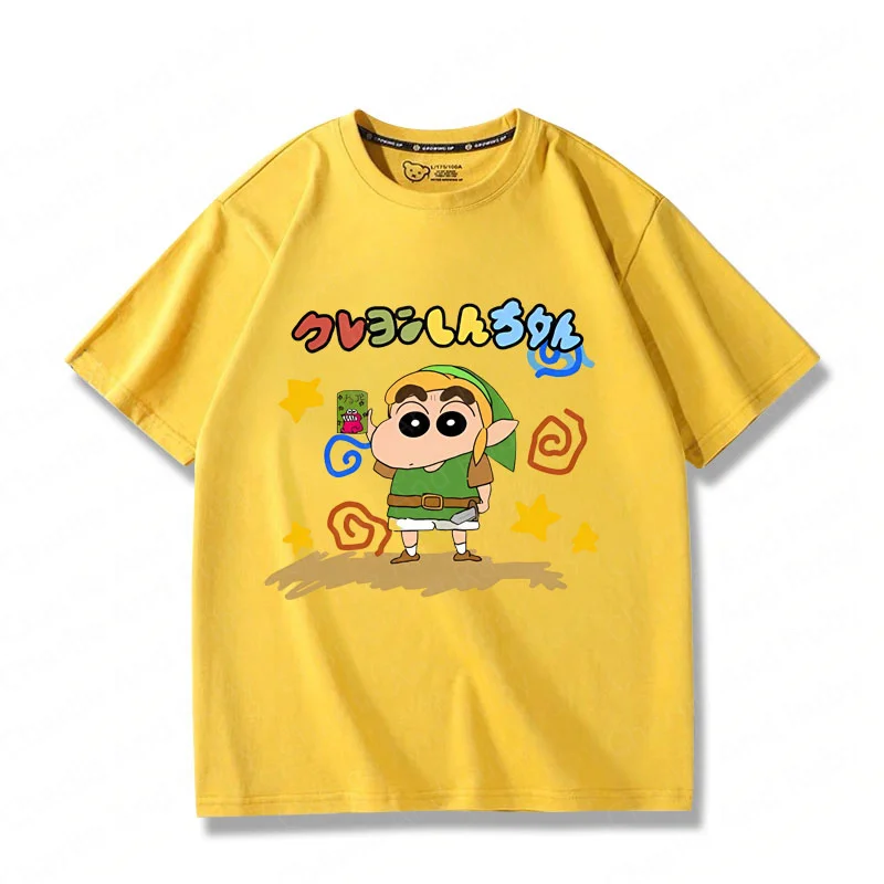 Legend Of Zelda Link Crayon Small New Cotton girocollo t-shirt a maniche corte abbigliamento estivo da uomo e da donna Trend Fashion