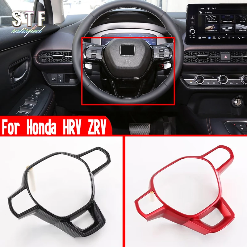 

For Honda HRV ZRV 2023 2024 2025 Accessory Interior Steering Wheel Trim Cover Decoration
