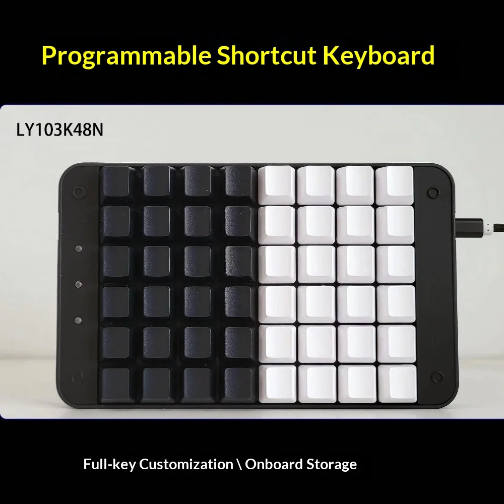 One-handed Keyboard Programmable Shortcut Macro Digital Excel CAD Drawing Industrial Control Cashier Machinery （Red Axis）