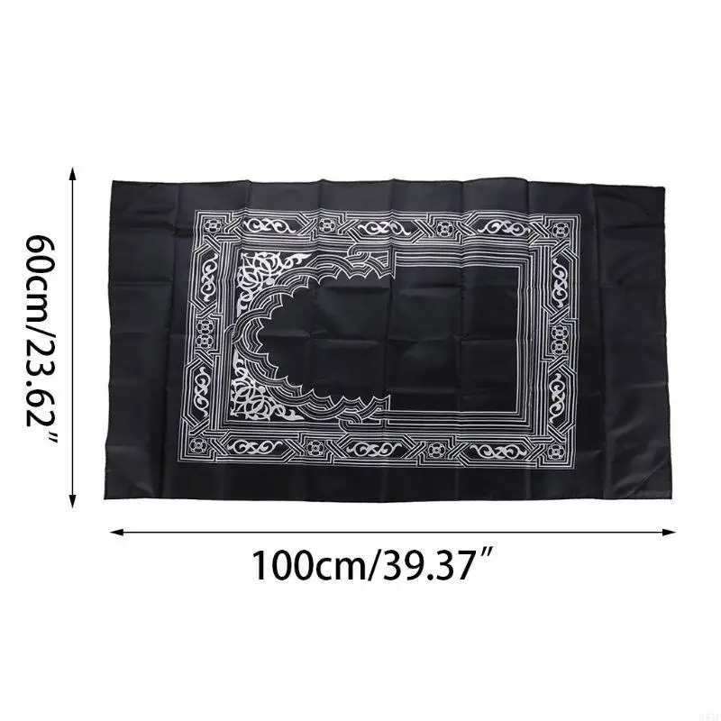 

Portable Waterproof Muslim Prayer Mat Rug With Vintage Pattern Islamic E