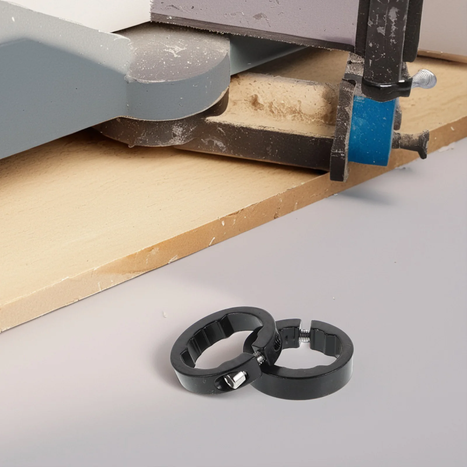 

2Pcs Bicycle Handlebar Lock Rings Aluminum Alloy Grip Clamping Rings Secure Bike Grips in Place Road Mountain Bike Accessories