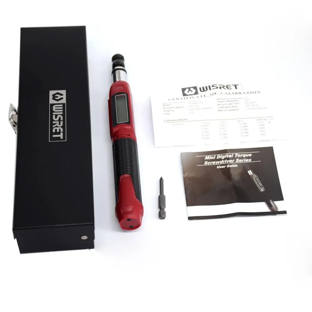 High precisionTaiwan manufacturing Digital Torque Screwdriver 0.05-4NM Four kinds of torsion unit can choose peak/trace mode