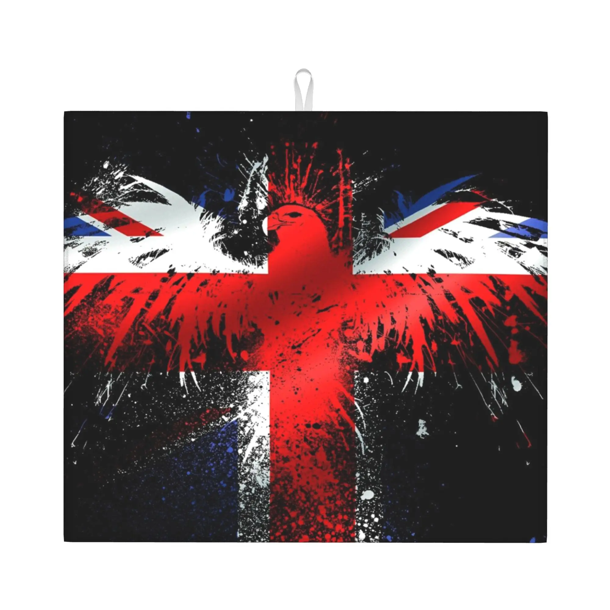 UK Flag United Kingdom Flag Great Britain Flag British Flag Drying Mat For Kitchen Waterproof Bathroom Countertop Protector Mat