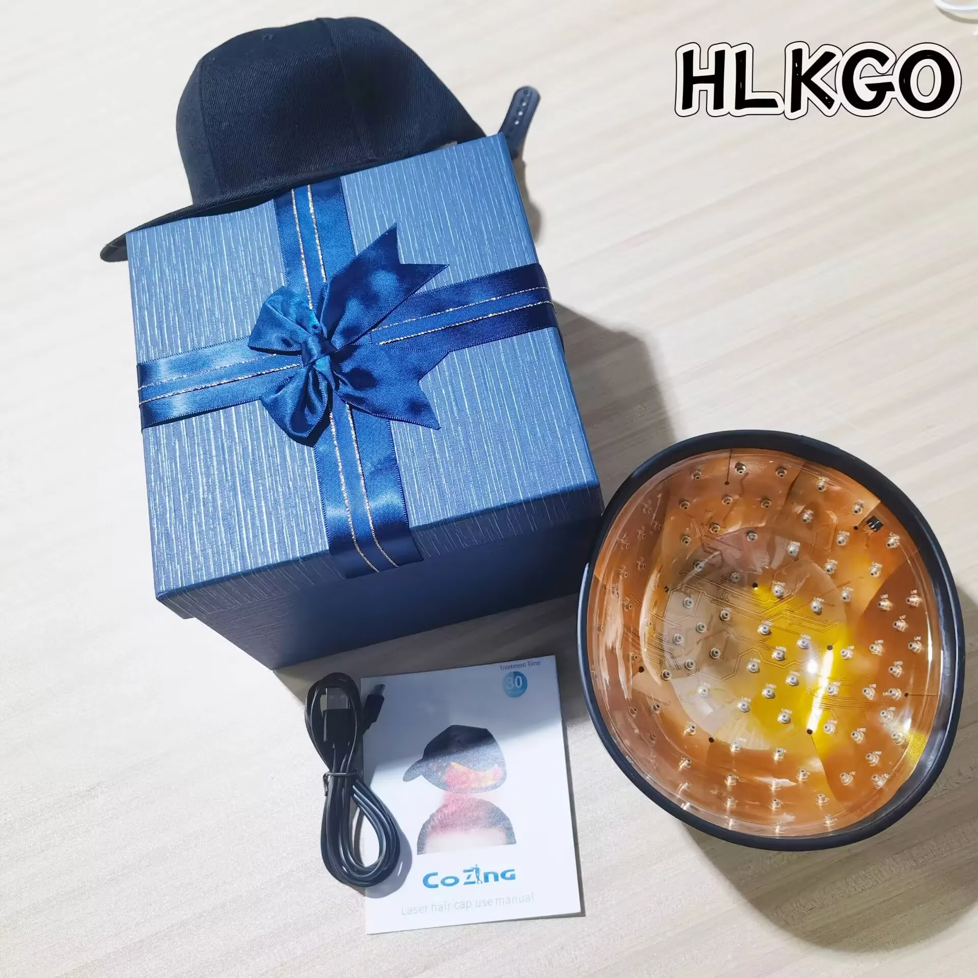 Laser Hair Growth Cap, 650nm Red Light Therapy for Hair Loss Treatment & Fast Regrowth, USB