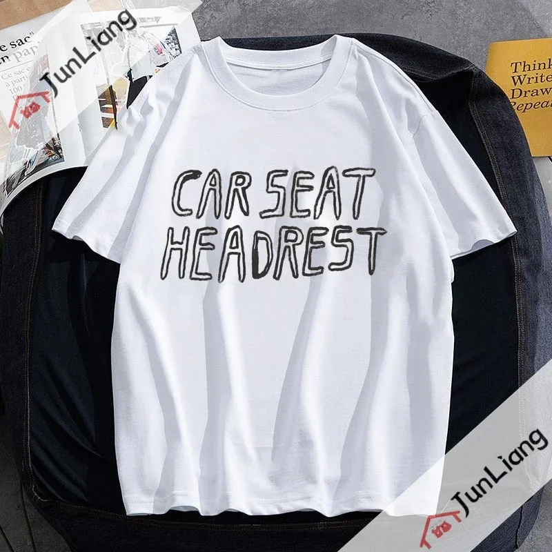 Hip Hop Streetwear Auto-Sitz Musikband Kopfstütze Klassisches Unisex T-Shirt Sommer Rundhals Atmungsaktives 100% Baumwoll-T-Shirt – Detail 6