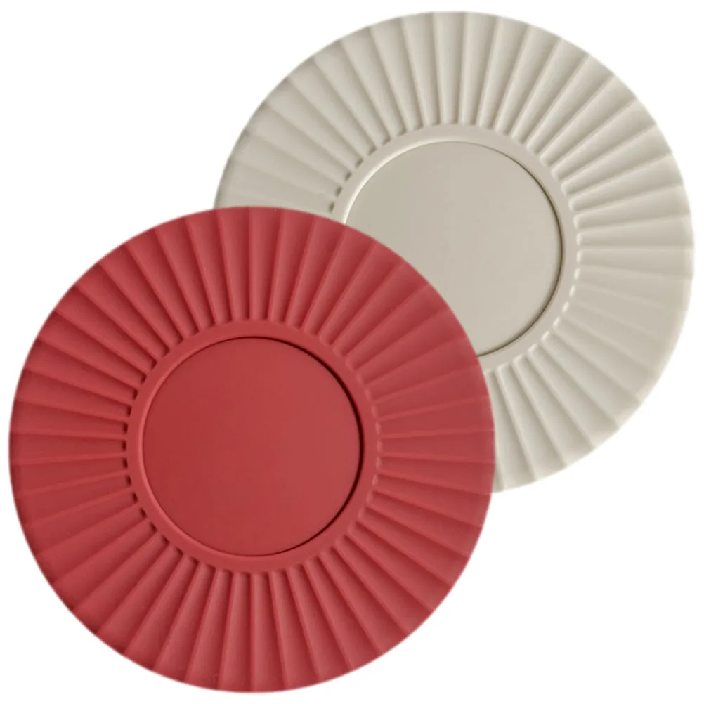 

2pcs Silicone Heat Resistant Pads Non Slip Kitchen Mat Countertop Pot Holder Table Dish Pad Reusable Anti Scalding