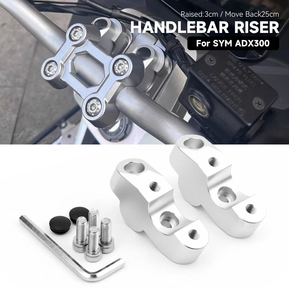 

Накладка-удлинитель руля для SYM ADX 300 300ADX Husky ADV300, аксессуары для мотоциклов, адаптер-удлинитель руля