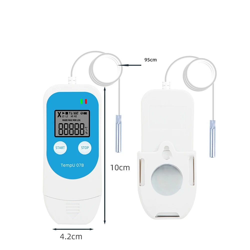 Portable USB Temperature Humidity Data Logger With LCD Screen For Refrigerated Truck Container Lab Monitoring Recorder Device