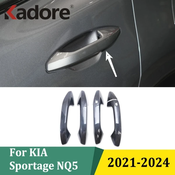 

Для KIA Sportage NQ5 2021 2022 2023 2024, крышка боковой дверной ручки, накладки, наклейка, аксессуары для внешнего стайлинга автомобиля (LHD)