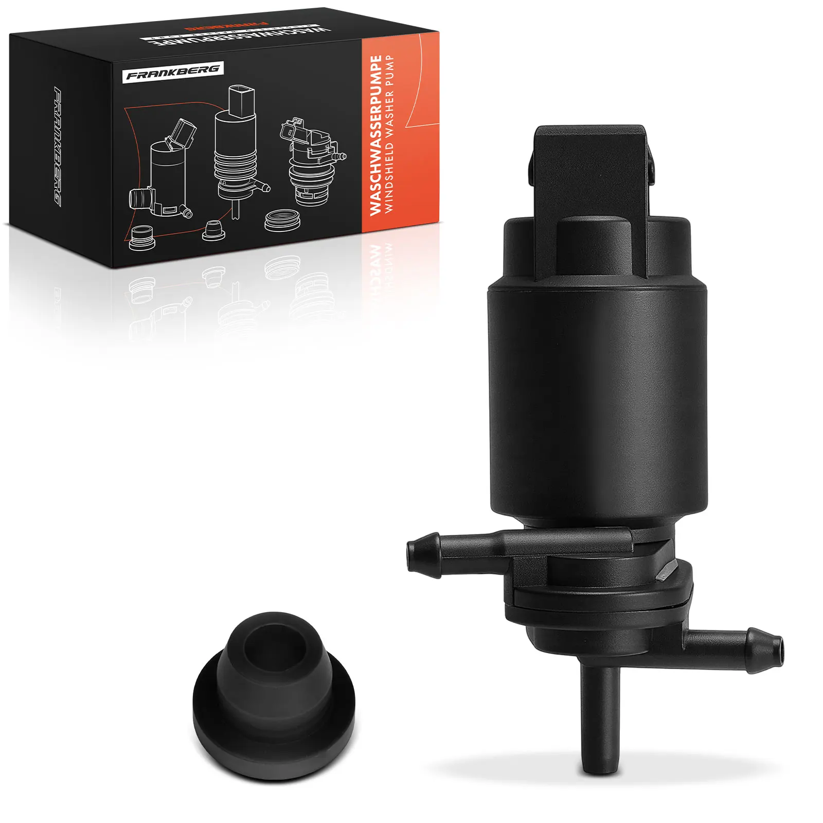 Frankberg 1x Waschwasserpumpe Scheibenreinigung Vorne und Hinten für Ford Galaxy Opel Agila Astra A53080005 1450185 1450173