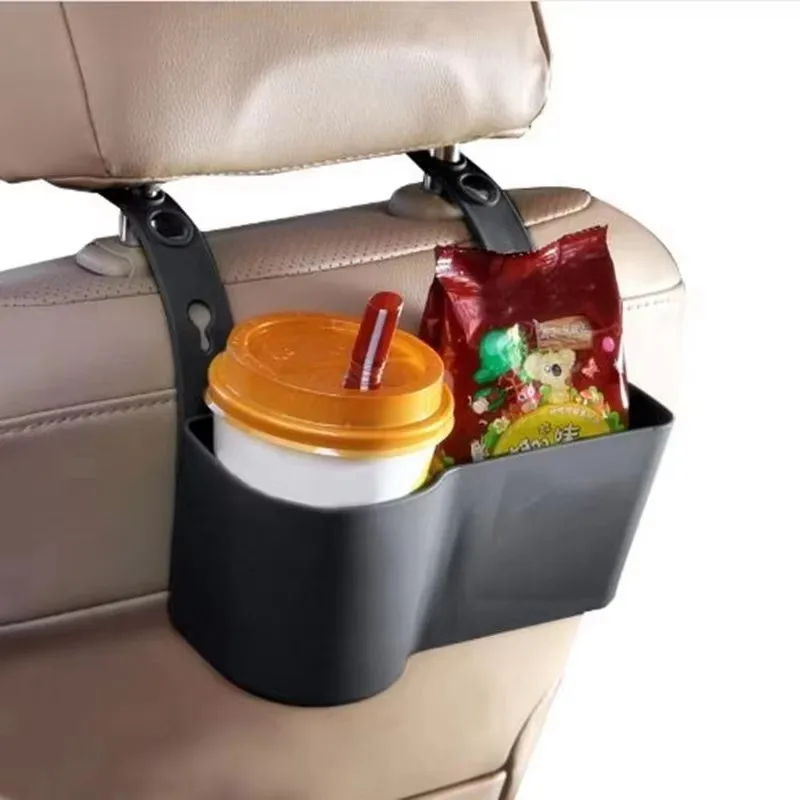 Durable Car Cup Holder Flexible Multifunctional Auto Drinks Holders Large Bearing Capacity Headrest Water Bottle Box for Vehicle