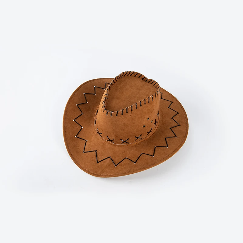 【B】Western Cowboy Hat Cheap Price Cowboy Hat For Gentleman Cowgirl Jazz Cap