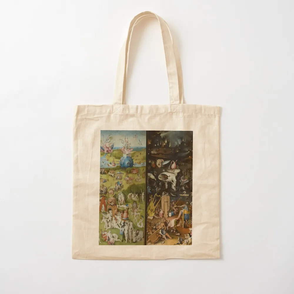 

The Garden of Earthly Delights (1) - Hieronymus Bosch Tote Bag bags woman 2025 Women's shopper hand bag Gift bag